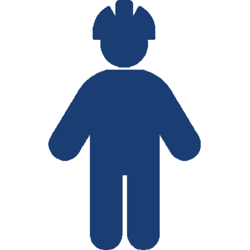 A person wearing a helmet