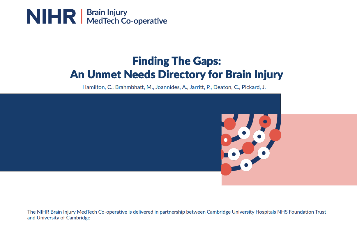 Front cover of the Directory of Unmet needs